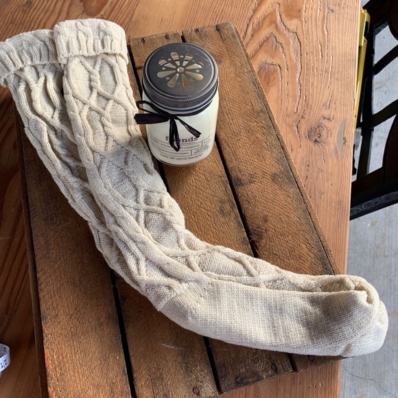 ✨SEXY CABLE KNIT OVER THE KNEE SOCKS 19” TO HEEL - Picture 8 of 11